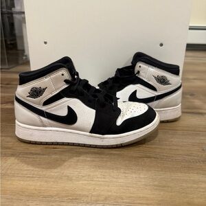 Jordan Black and White Sneakers